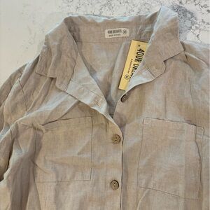 NWT 4OUR DREAMERS Linen Dress with pockets